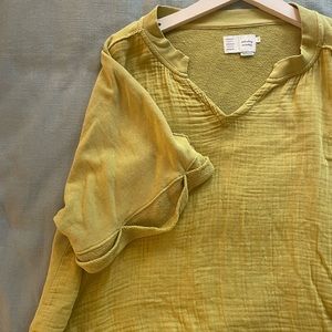 Anthropologie oversized blouse
